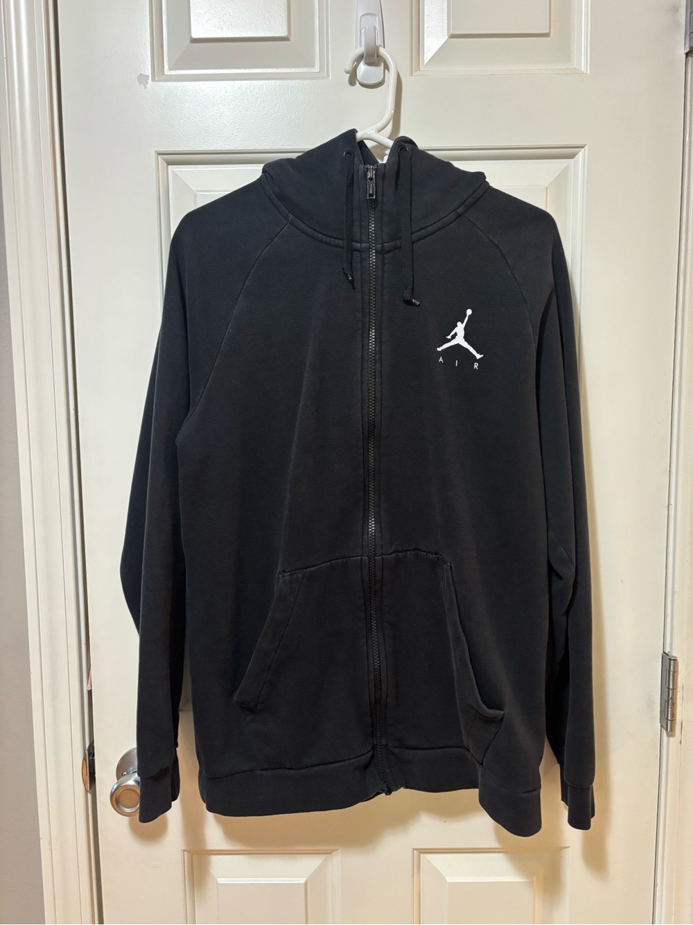 Nike Jordan Men's Black Full-Zip Hoodie